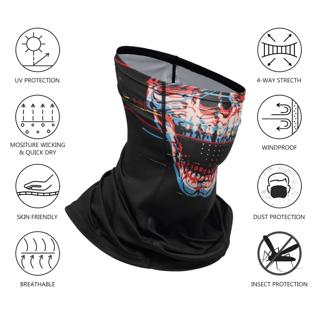 Máscara Tubular Bassdash UPF 50+ com Orifícios de Respiração para Pesca - Image 5