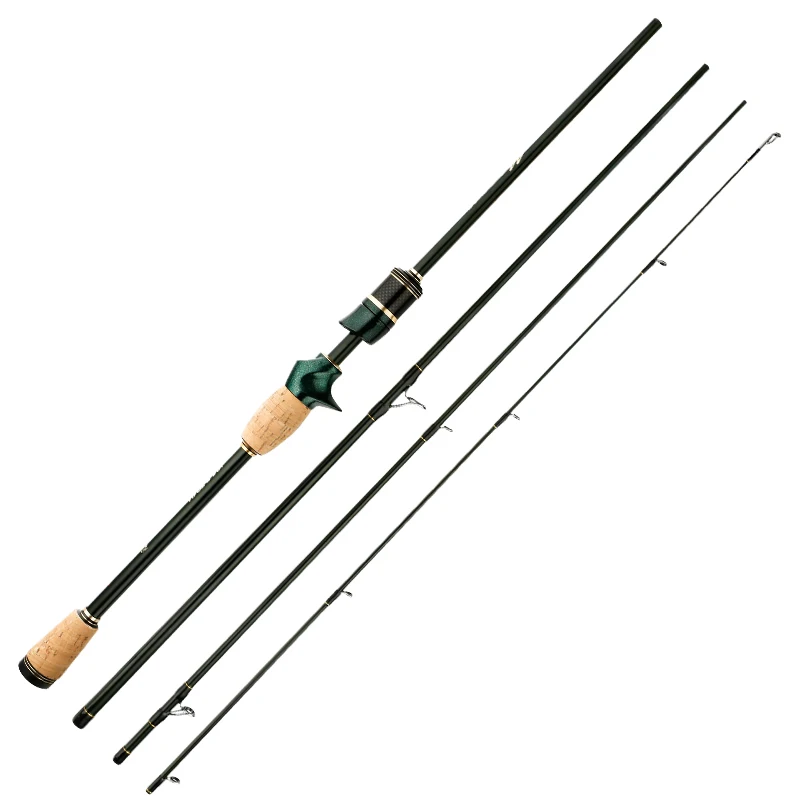 Cana CEMREO Spinning e Casting 1.8m-2.4m em Carbono de 4-5 Secções Ação F - Image 9