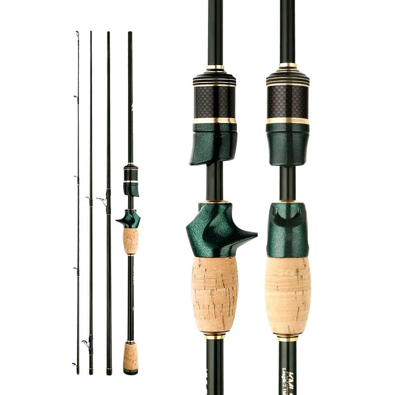 Cana CEMREO Spinning e Casting 1.8m-2.4m em Carbono de 4-5 Secções Ação F - Image 5