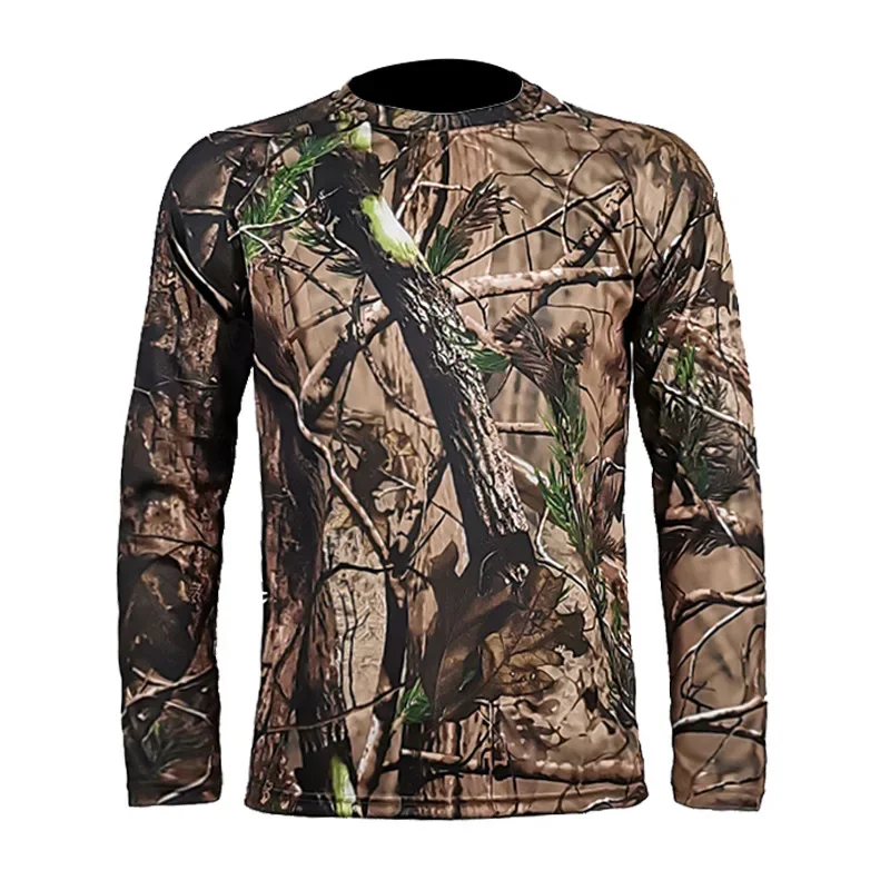 Camisola Técnica de Pesca Camuflada Manga Comprida Secagem Rápida - Image 6