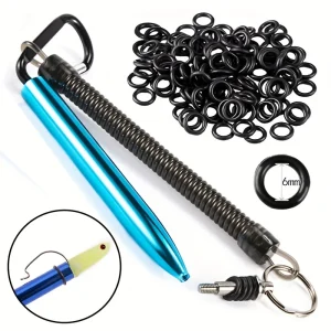 Ferramenta de Wacky Rig em Aço Inoxidável com 100 O-rings