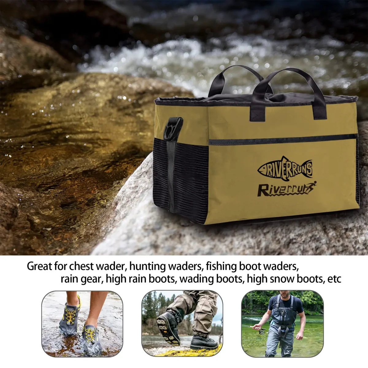 Bolsa Ventilada Aventik para Waders, Botas e Equipamento de Pesca - Image 6