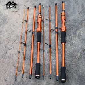Cana BAKAWA para Spinning e Casting 1.8m-2.1m Ultraligeira Ação M/F
