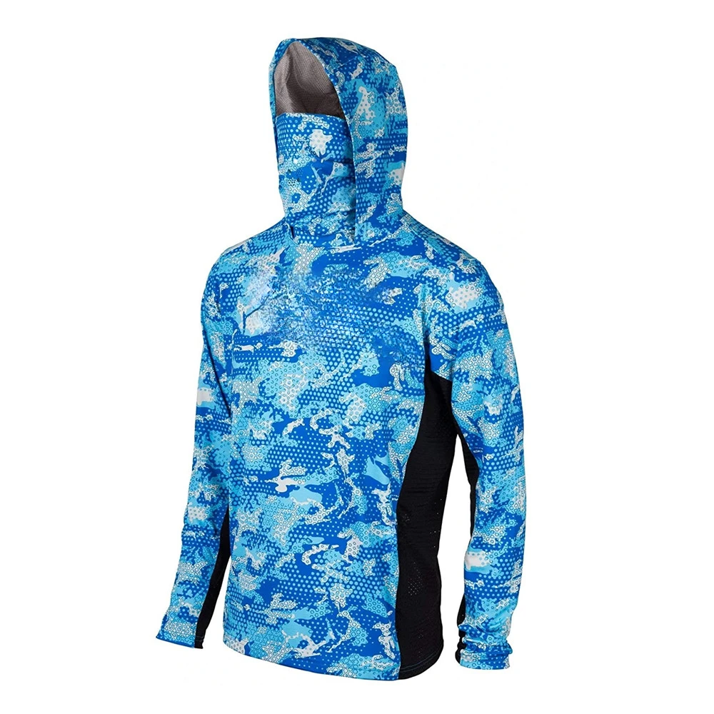 Camisola Técnica de Pesca com Capuz, Máscara Facial e Protecção UV UPF 50+ - Image 2