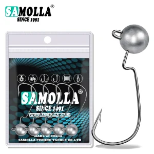 Conjunto 5 Cabeças de Chumbo SAMOLLA Offset 3,5–10g para Vinis