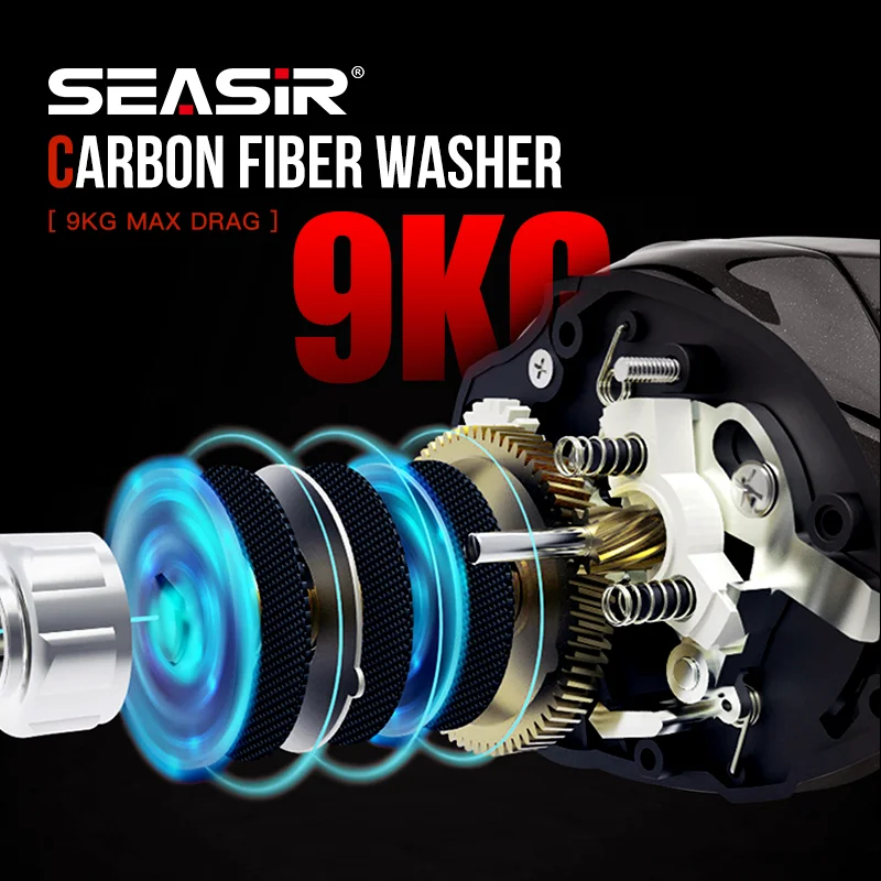 Carreto Casting SEASIR Cast-X2 7.3:1, Drag 9KG 7.3:1 - Image 5