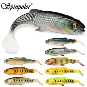 Amostra Spinpoler Softbait Paddle Tail Predator Silicone 6.5 cm / 8.5 cm / 10.5 cm / 12 cm