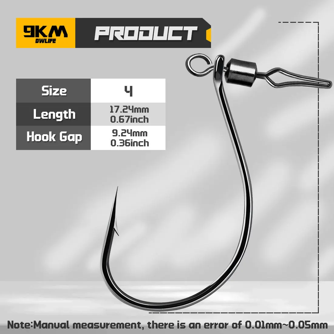 Conjunto 30 Anzóis Drop Shot 9KM com Destorcedor Integrado - Image 8