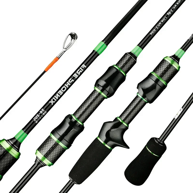 Cana de Pesca Ultralight em Carbono – Spinning e Casting, 2-8g Ação F - Image 2